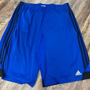 Vintage Y2K Adidas blue athletic shorts
